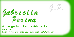 gabriella perina business card